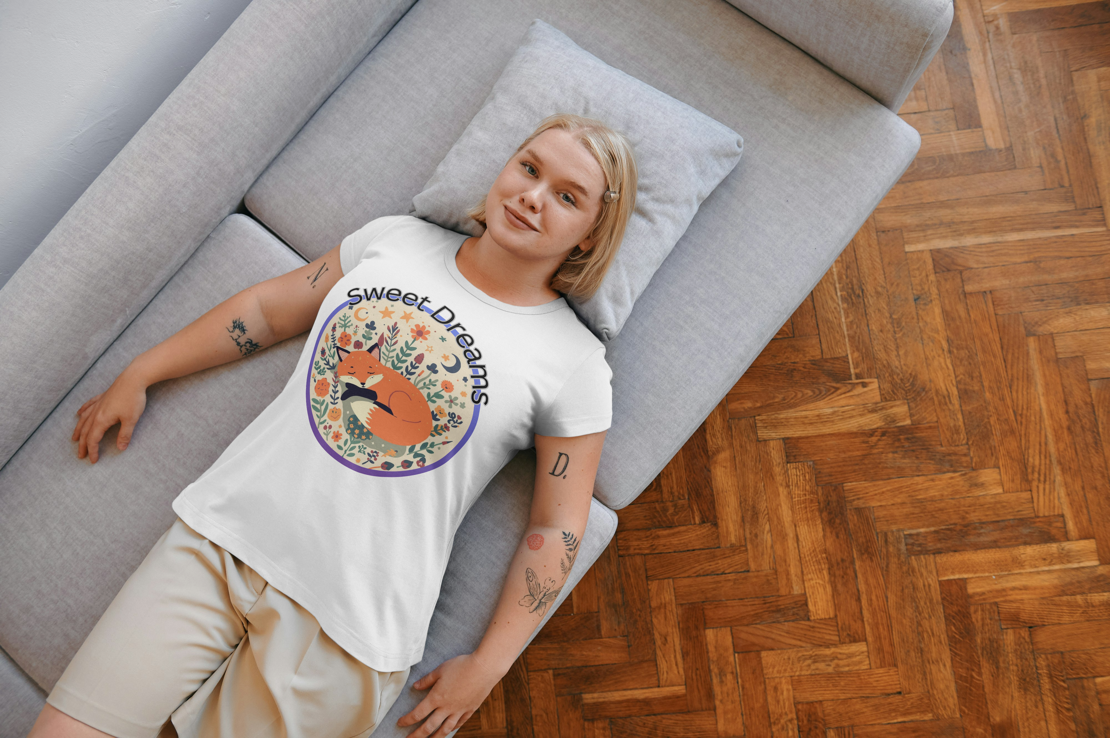 Schlafender Fuchs Premium Bio Shirt