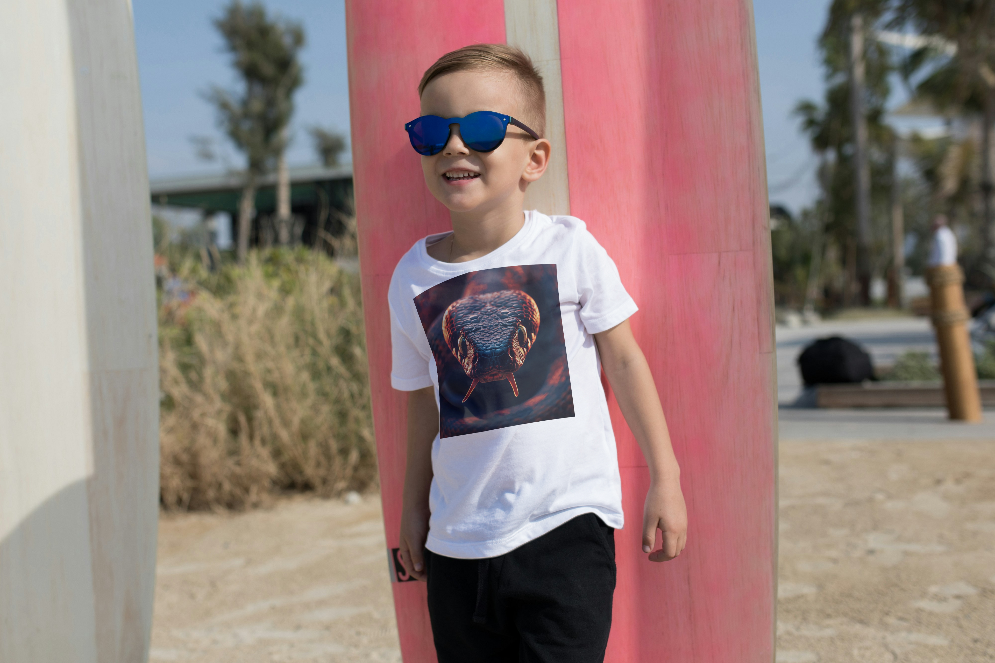Schwarze Mamba Premium Bio Shirt Kids